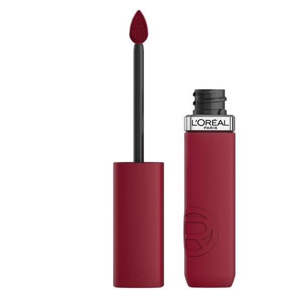 New 2 L'Oreal Paris Matte Resistance Liquid Lipstick 500 Wine Not - Picture 4 of 4